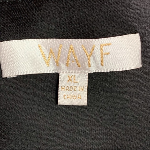 WAYF Women's Cowl Neck Black Sleeveless Asymmetrical Top Size XL - Picture 12 of 14